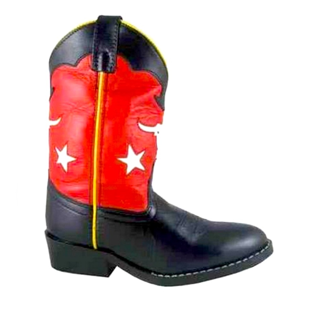 Kids Cowboy Boots - Red and Black